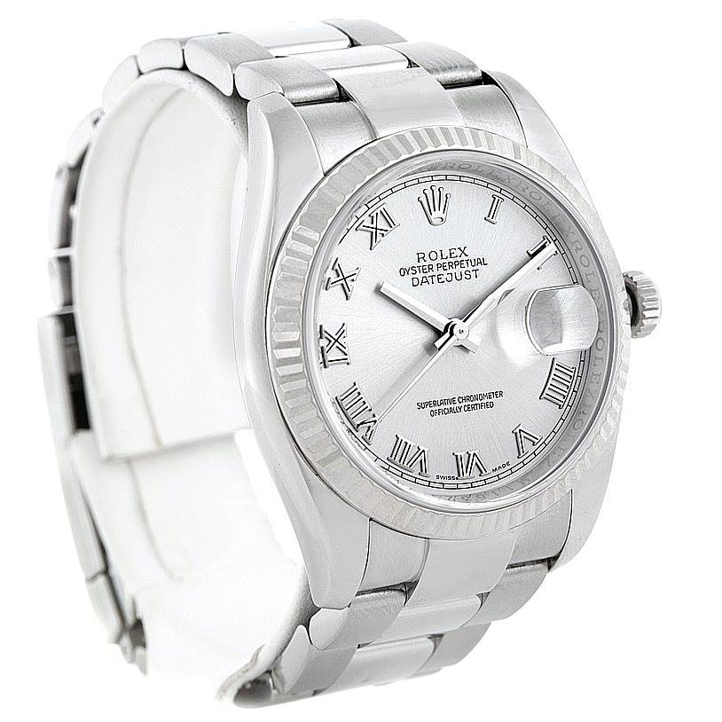 rolex datejust 18k white gold