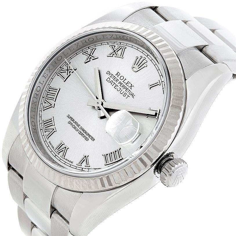 rolex datejust 18k white gold