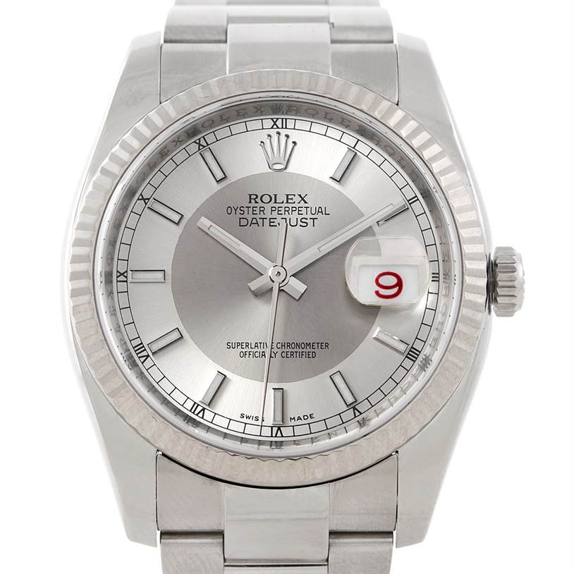 rolex datejust 18k white gold