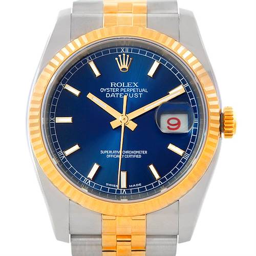Photo of Rolex Datejust Mens Steel and 18K Yellow Gold Watch 116233 Unworn