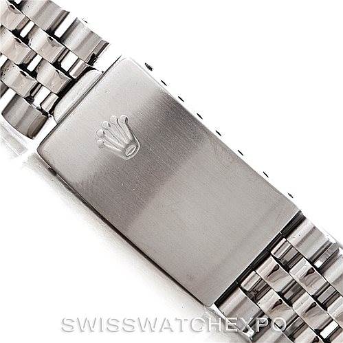 The image shows the clasp and part of the bracelet of a Rolex Datejust 16234 Men's Stainless Steel Grey Dial 16234 Men's Stainless Steel Grey Dial watch.