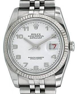 Photo of Rolex Datejust Men's Steel 18K Whie Gold Watch 116234