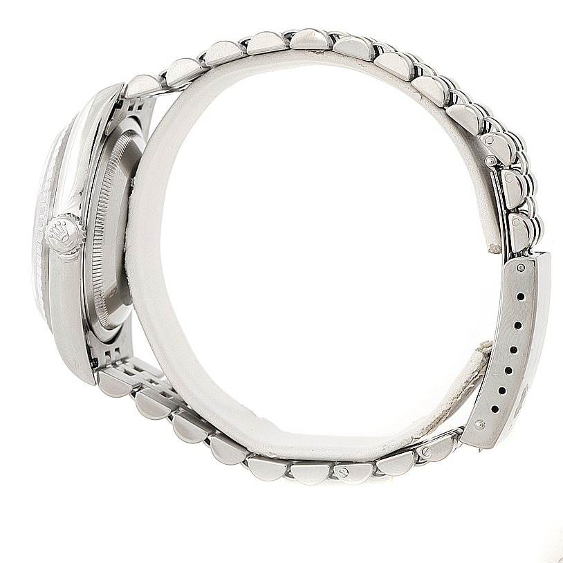 Rolex Datejust White Roman Dial Mens Steel Watch 16220 | SwissWatchExpo