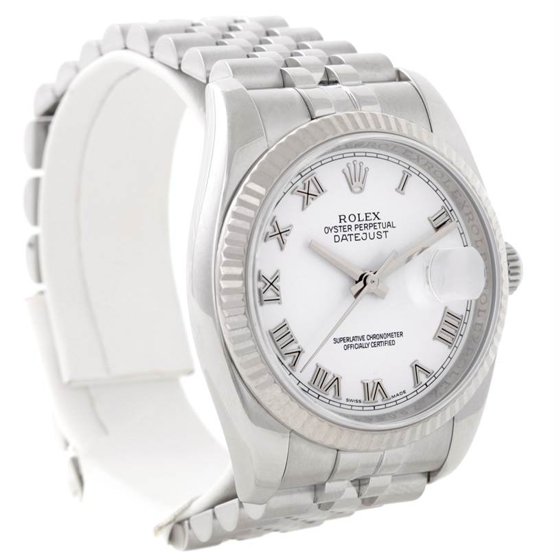 rolex datejust 18k white gold