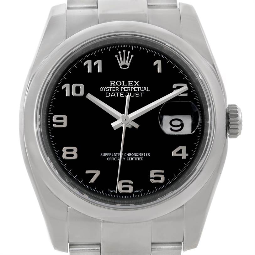 rolex mens watch black