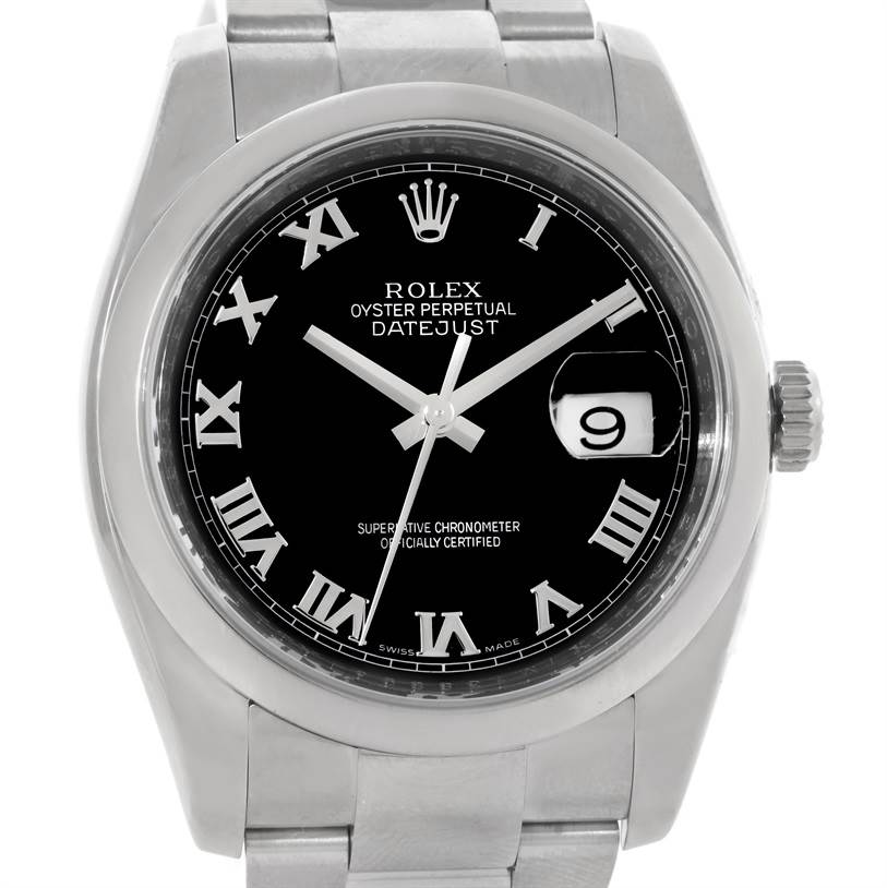 rolex mens watch black