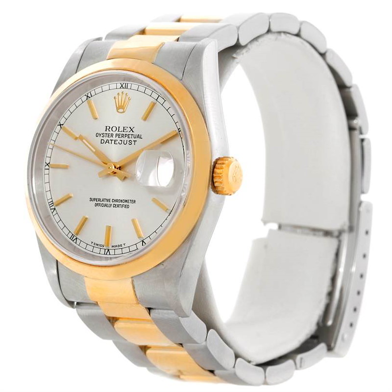 Rolex Datejust Steel 18k Yellow Gold Watch 16203 SwissWatchExpo