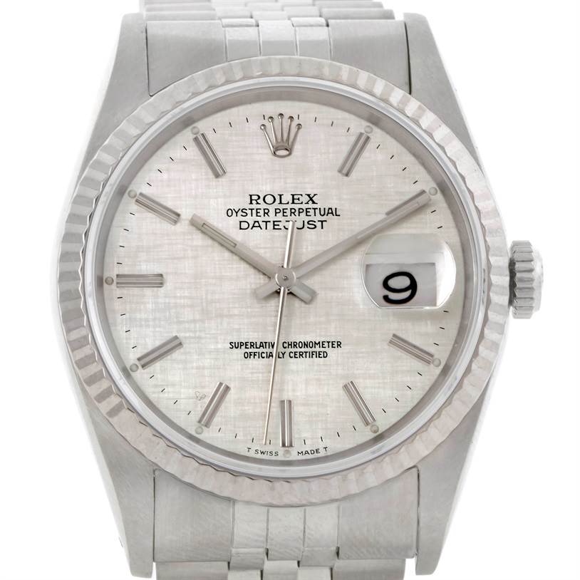 rolex datejust 16234 silver dial