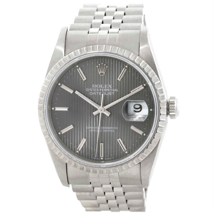rolex datejust grey tapestry dial