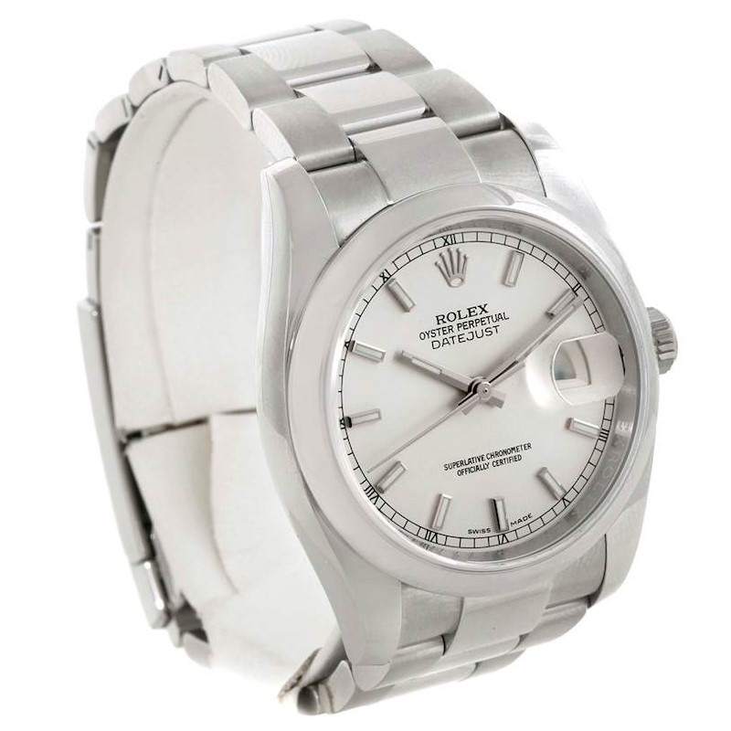 rolex watch men silver