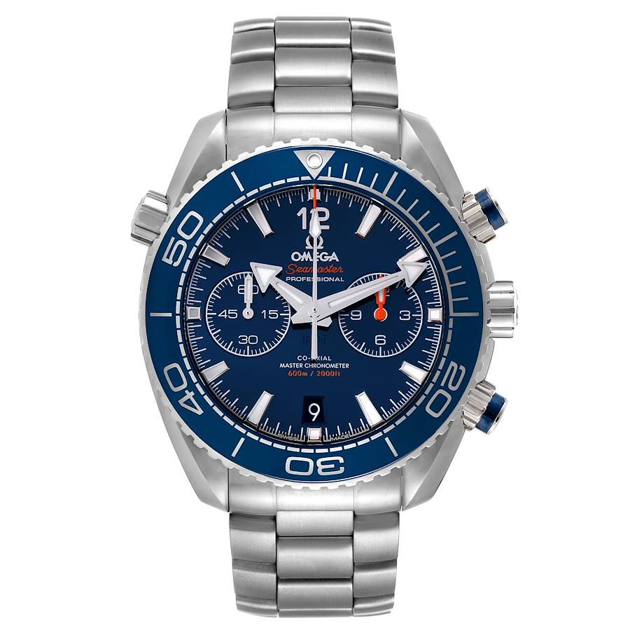 Omega seamaster planet ocean chronograph blue hotsell