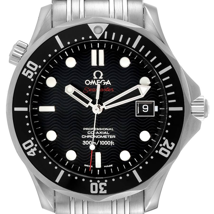 Omega Seamaster Black Dial Steel Mens Watch 212.30.41.20.01.002 Box Card SwissWatchExpo