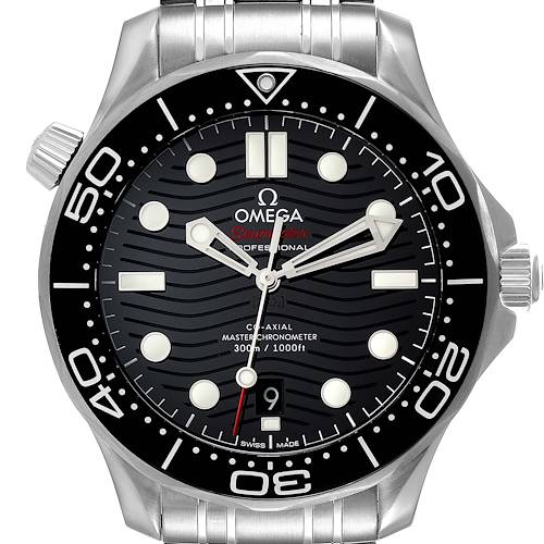 Photo of Omega Seamaster Diver 300M Black Dial Mens Watch 210.30.42.20.01.001 Box Card