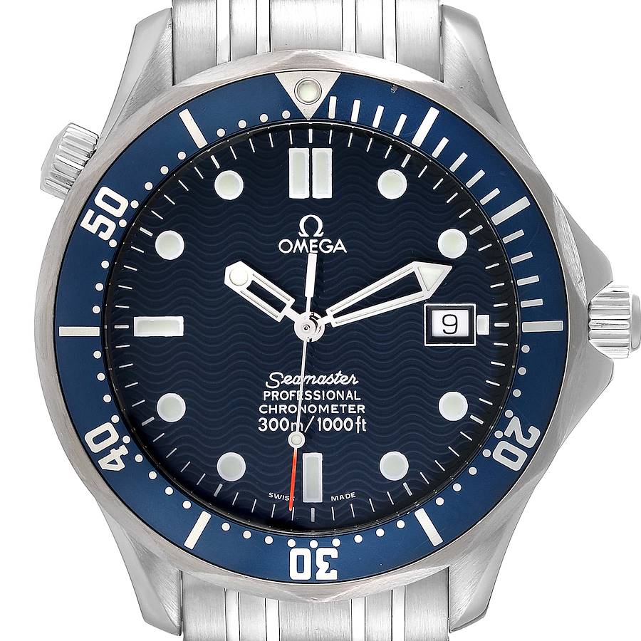 Omega Seamaster Diver 300M Blue Dial Steel Mens Watch 2531.80.00 Box Card SwissWatchExpo