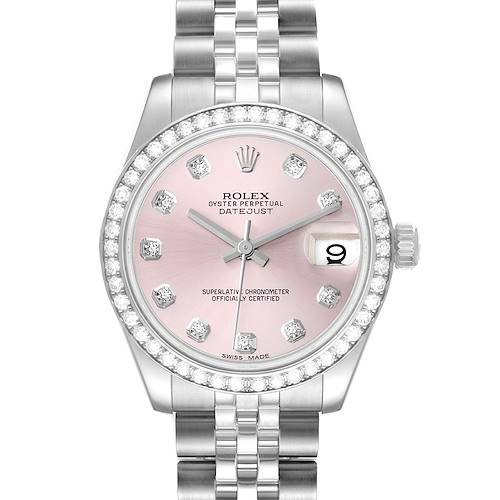 Photo of NOT FOR SALE Rolex Datejust Midsize 31 Steel White Gold Diamond Ladies Watch 178384 PARTIAL PAYMENT