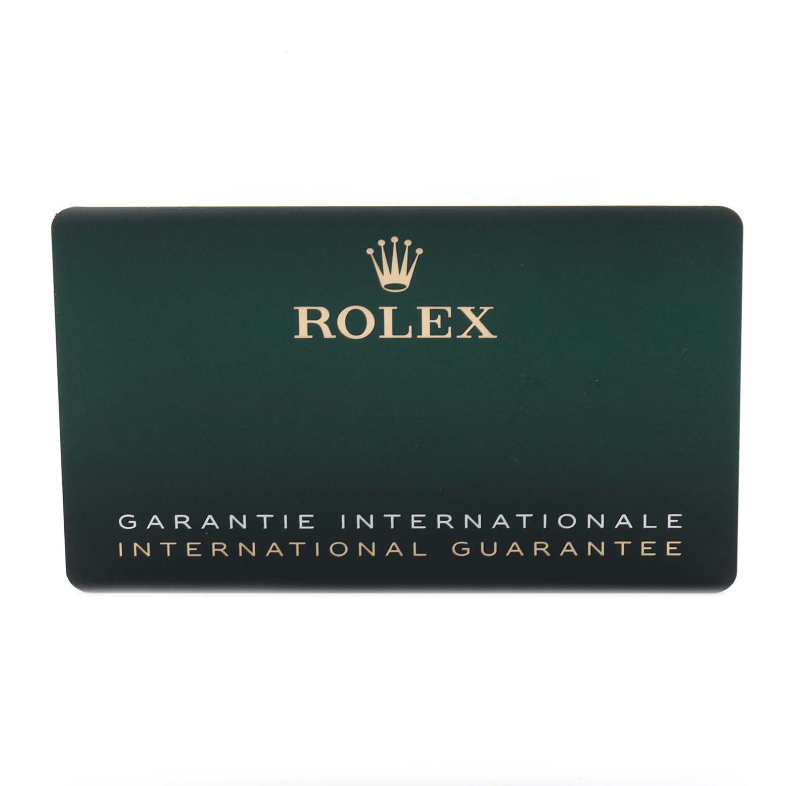 This image shows the international guarantee card for the Rolex Explorer M226570-0002 Men's Stainless Steel Black Dial M226570-0002 Men's Stainless Steel Black Dial watch model.