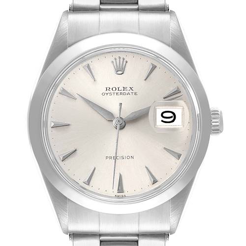 Photo of NOT FOR SALE Rolex OysterDate Precision Silver Dial Steel Vintage Mens Watch 6694 PARTIAL PAYMENT