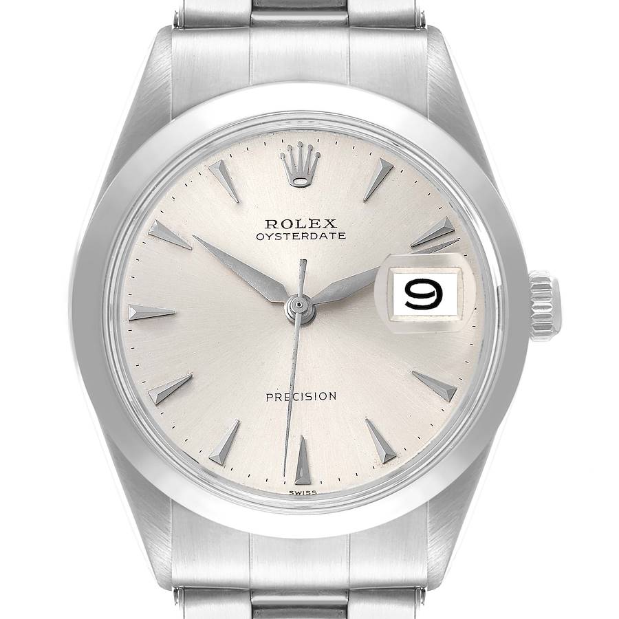NOT FOR SALE Rolex OysterDate Precision Silver Dial Steel Vintage Mens Watch 6694 PARTIAL PAYMENT SwissWatchExpo