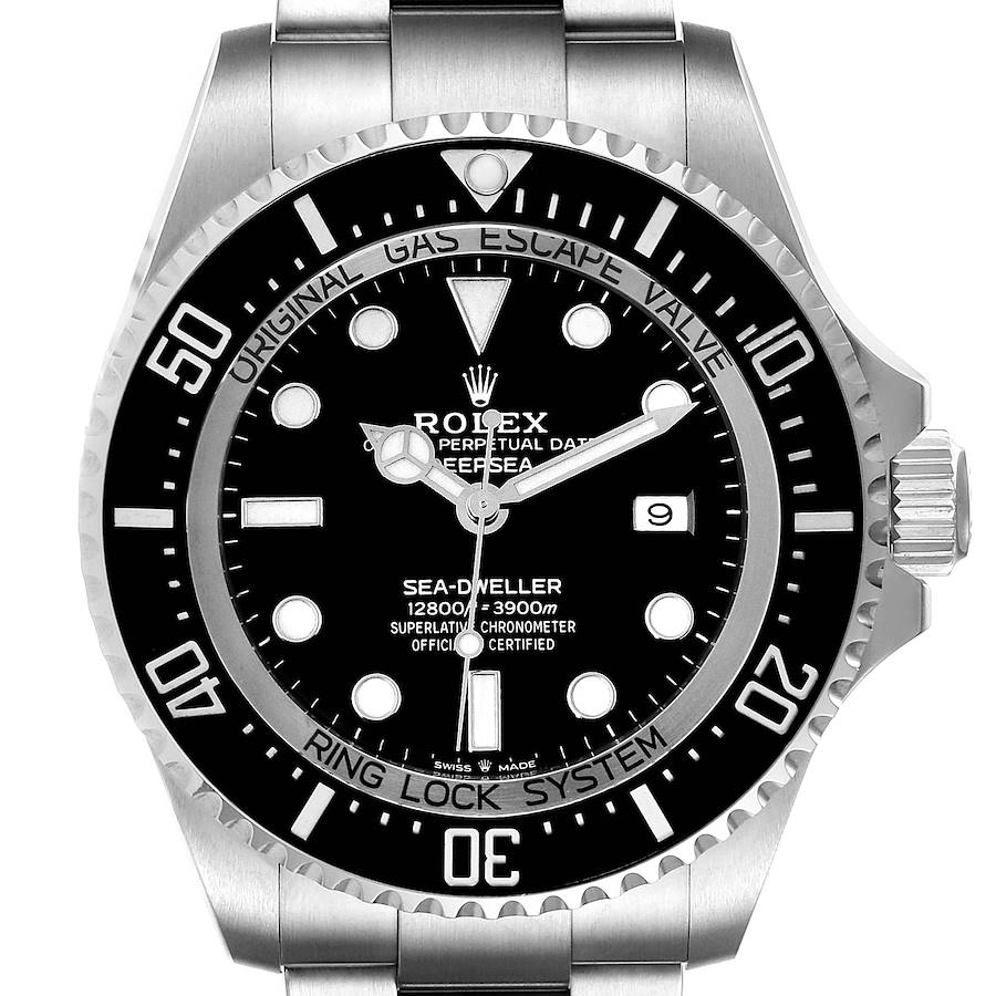 Rolex Seadweller Deepsea 44 Black Dial Steel Mens Watch 126660 Unworn SwissWatchExpo