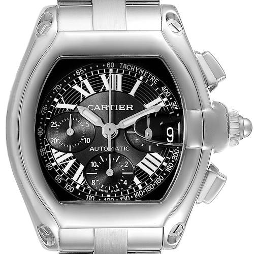 Photo of NOT FOR SALE Cartier Roadster Chronograph Black Dial Mens Steel Watch W62007X6 PARTIAL PAYMENT