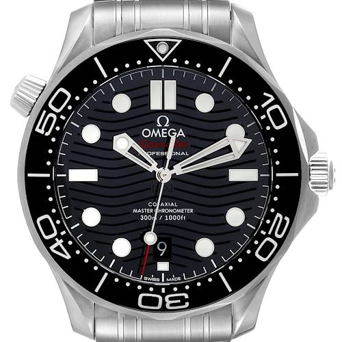 Photo of Omega Seamaster Diver 300M Black Dial Mens Watch 210.30.42.20.01.001 Box Card