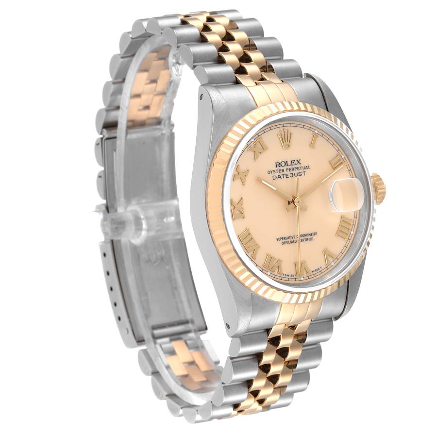 NOT FOR SALE Rolex Datejust Steel Yellow Gold Ivory Roman Dial