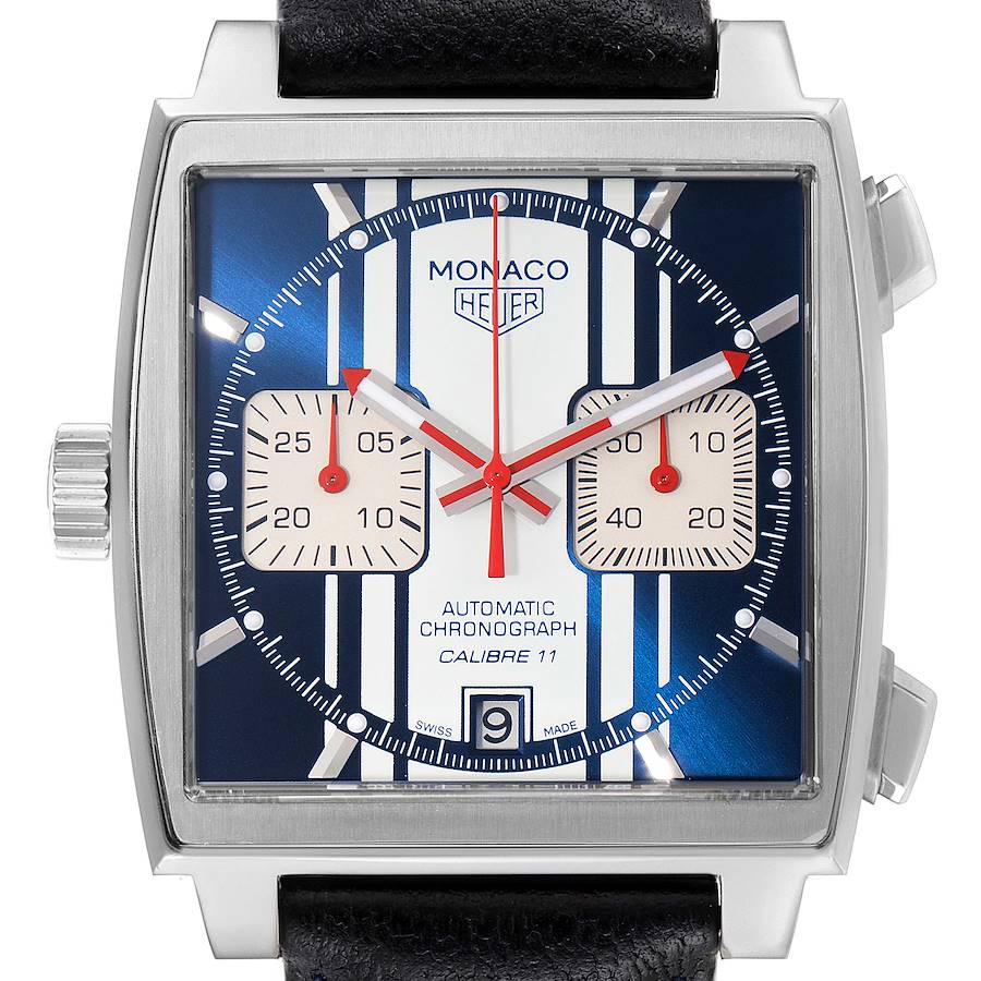 Tag Heuer Monaco McQueen Chronograph Limited Edition Watch CAW211D Box Card SwissWatchExpo