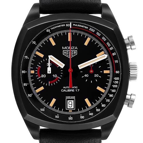 Photo of Tag Heuer Monza Heritage Calibre 17 Titanium PVD Limited Edition Mens Watch CR2080 Box Card