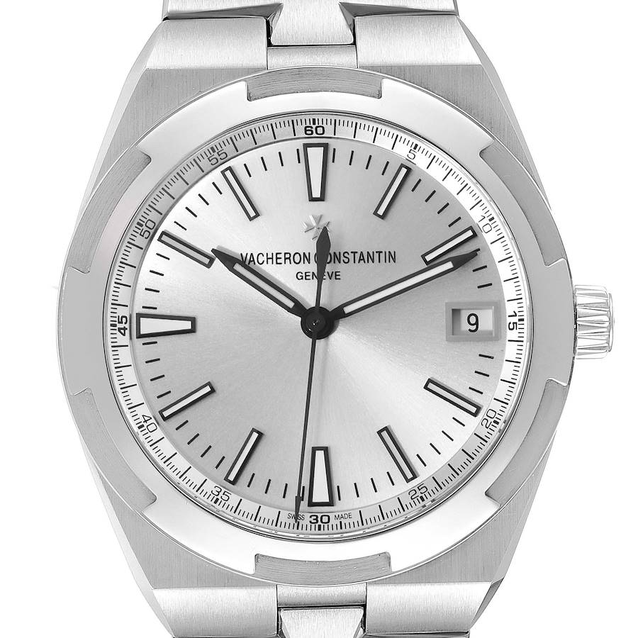 Vacheron Constantin Overseas Silver Dial Steel Mens Watch 4500V Unworn SwissWatchExpo