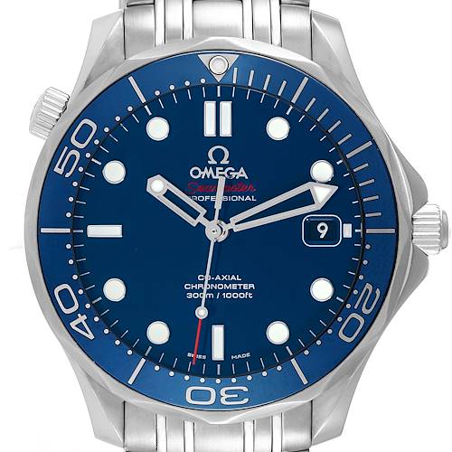 Photo of Omega Seamaster Diver 300M Steel Mens Watch 212.30.41.20.03.001 Box Card