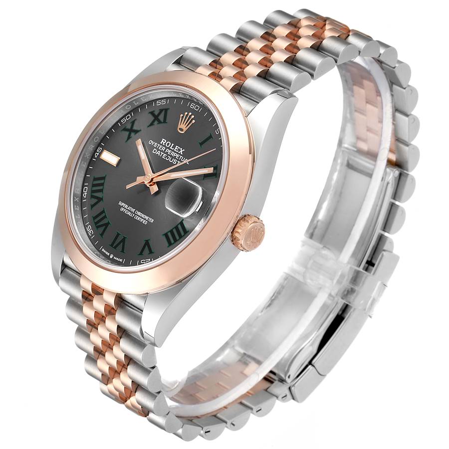 Rolex Datejust 41 Rose Gold & Stainless Steel Slate/Green Dial
