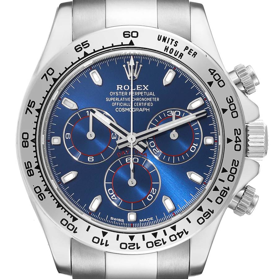 NOT FOR SALE Rolex Daytona Blue Dial White Gold Chronograph Mens Watch 116509 PARTIAL PAYMENT SwissWatchExpo