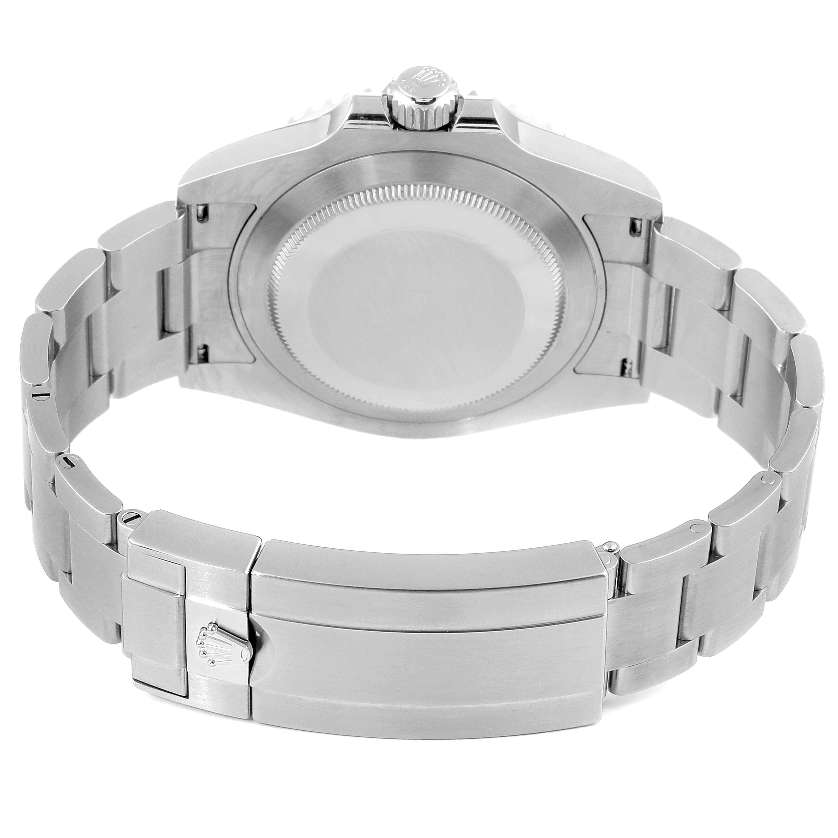 This image shows the back view of a Rolex Submariner 126610LN Men's Stainless Steel Black Dial 126610LN Men's Stainless Steel Black Dial watch, highlighting the bracelet, clasp, case back, and crown.