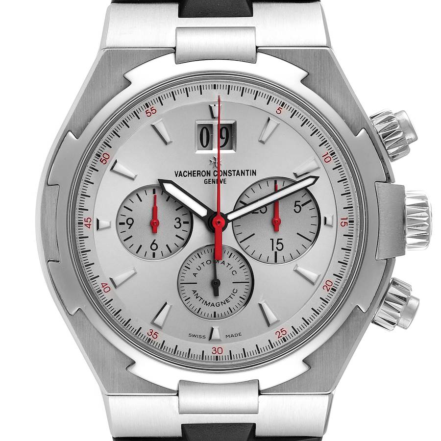 Vacheron Constantin Overseas Steel Chronograph Mens Watch 49150 SwissWatchExpo