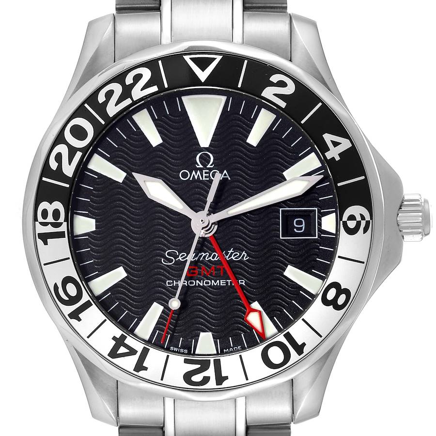 Omega Seamaster GMT Gerry Lopez Special Edition Steel Mens Watch 2536.50.00 Card SwissWatchExpo