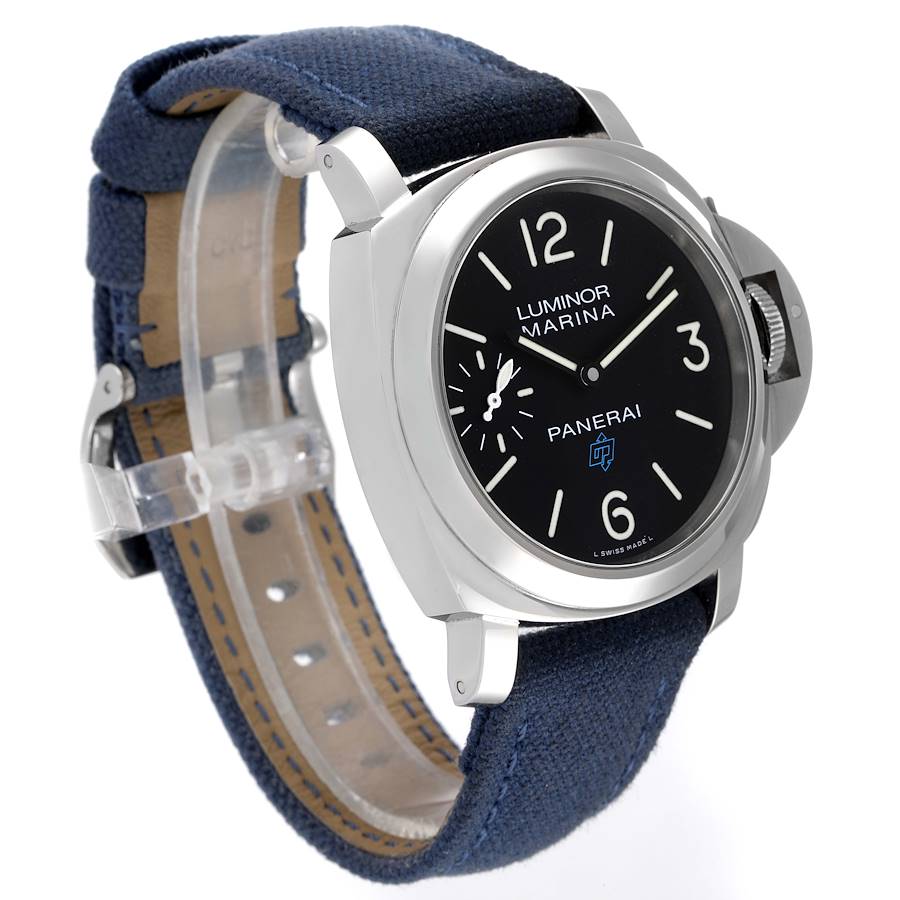 Panerai Luminor Marina Logo 44mm Steel Mens Watch PAM00777 Box