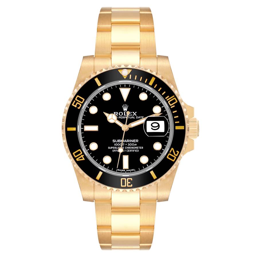 Rolex Submariner Yellow Gold 116618 | Stock 59803 | SwissWatchExpo