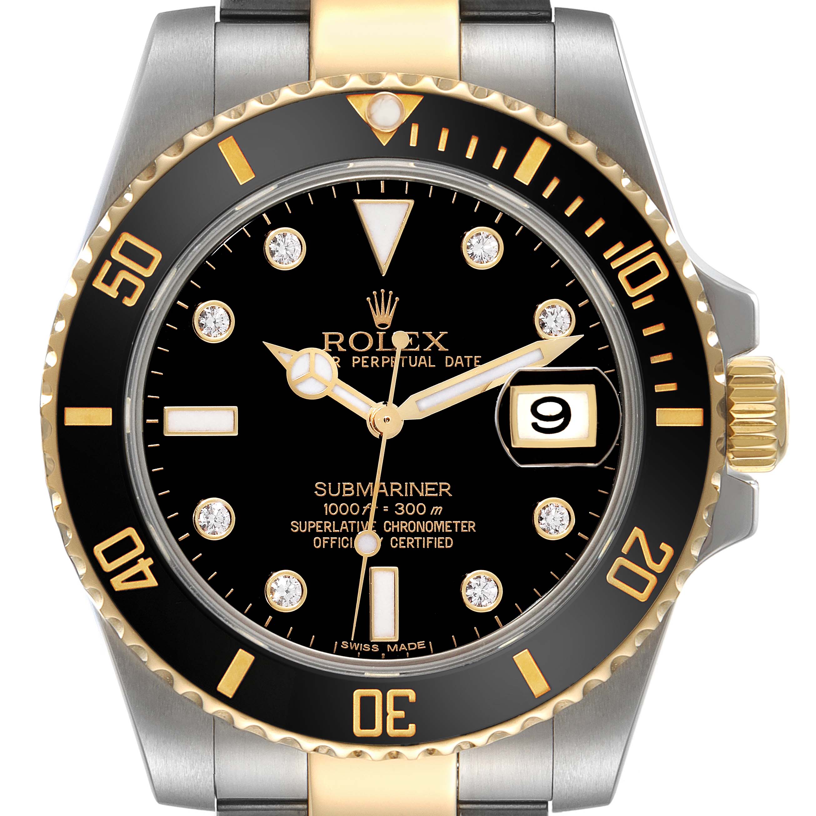 1996 Rolex Submariner No-Date BLACK Stainless Steel Dive