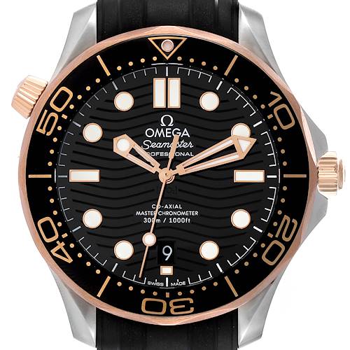 Photo of Omega Seamaster Diver 300M Steel Rose Gold Mens Watch 210.22.42.20.01.002