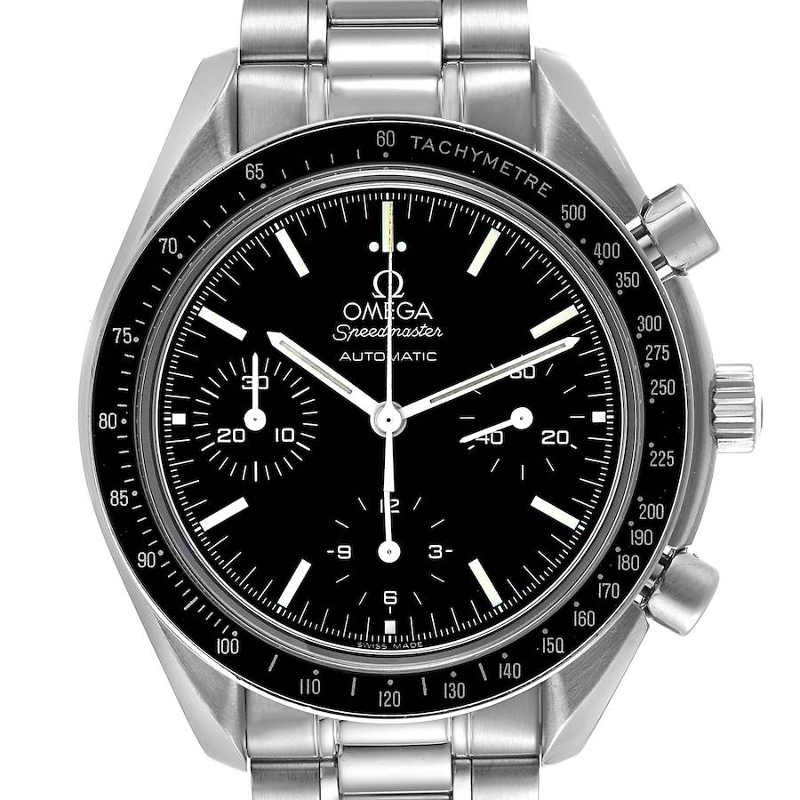 Omega Speedmaster Reduced Chronograph Steel Mens Watch 3539.50.00 Box Card SwissWatchExpo