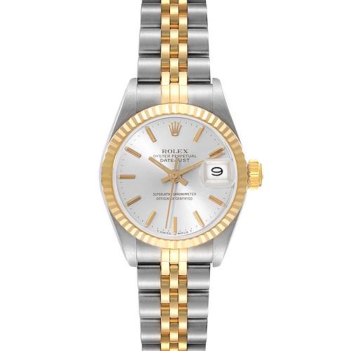 Photo of Rolex Datejust Silver Dial Steel Yellow Gold Ladies Watch 69173
