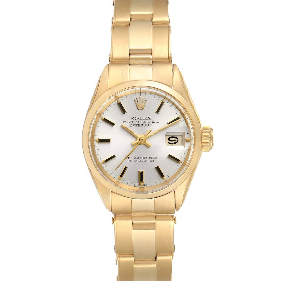 Rolex President Datejust 18k Yellow Gold Ladies Watch 6517 SwissWatchExpo