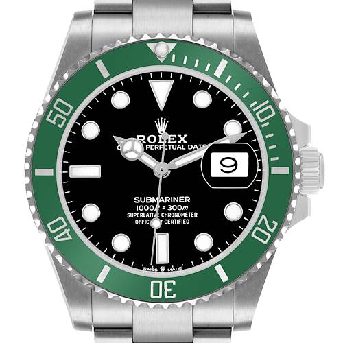 Photo of Rolex Submariner Starbucks Black Dial Green Bezel Steel Watch 126610LV Card