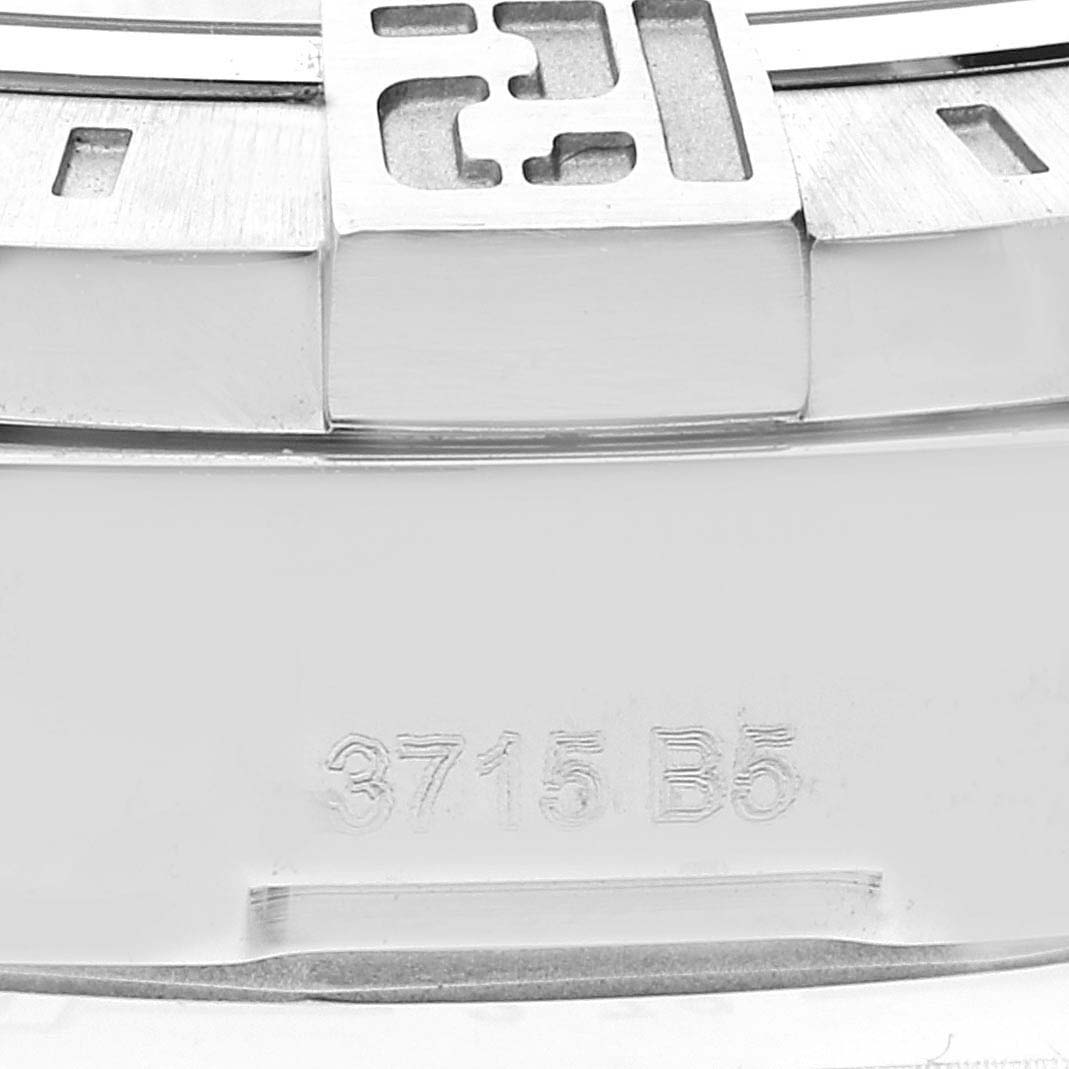 The image shows a close-up of the model number engraving on the back of a Breitling Avenger A32390 Men's Stainless Steel Beige Dial A32390 Men's Stainless Steel Beige Dial watch.