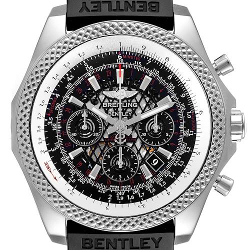 Photo of Breitling Bentley B06 Black Dial Chronograph Steel Mens Watch AB0611 Box Papers