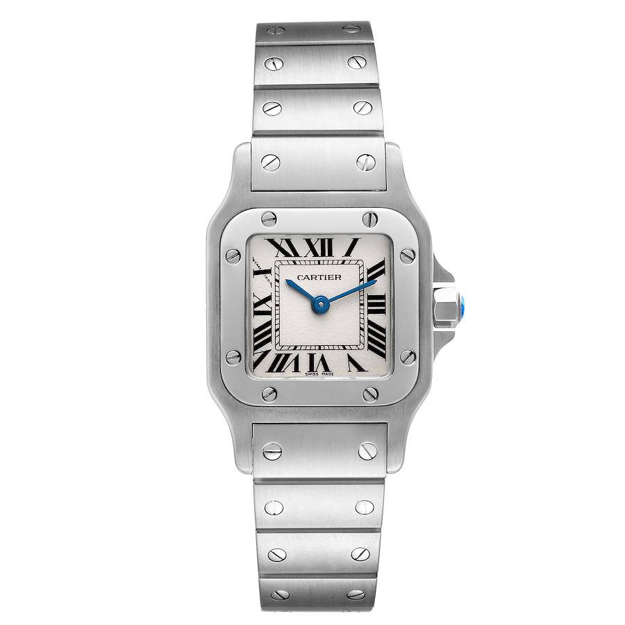 Cartier Santos Galbee Small Silver Dial Steel Ladies Watch