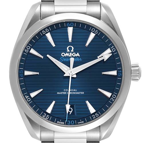 Photo of Omega Seamaster Aqua Terra Blue Dial Steel Watch 220.10.41.21.03.001 Box Card