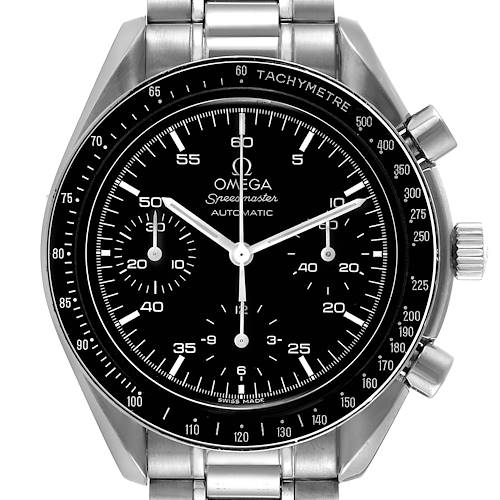 Photo of Omega Speedmaster Reduced Hesalite Chronograph Steel Mens Watch 3510.50.00