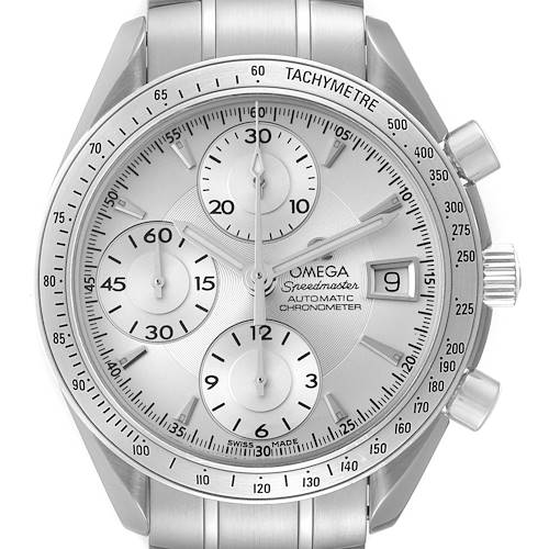 Photo of Omega Speedmaster Silver Dial Chronograph Mens Watch 3211.30.00 Box Card ADD ONE LINK
