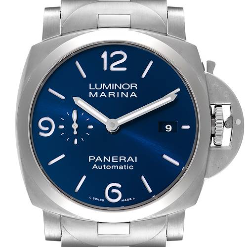 Photo of Panerai Luminor Marina Speccio Blu Steel Mens Watch PAM01316 Unworn